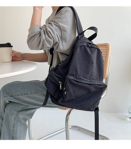 [무배] 지퍼 포켓 나이론 가벼운 캐주얼 데일리 백팩 대학생 가방